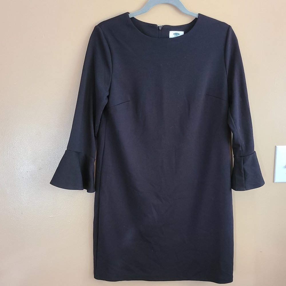 Old Navy - Black Knit Flute Dress